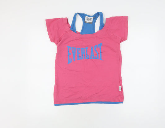 Womens UK Size 12 Everlast Multicoloured Basic T-Shirt