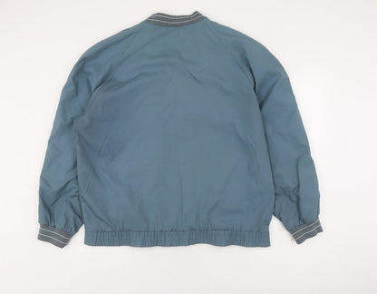 Mens UK Size L Debenhams Blue Varsity Jacket