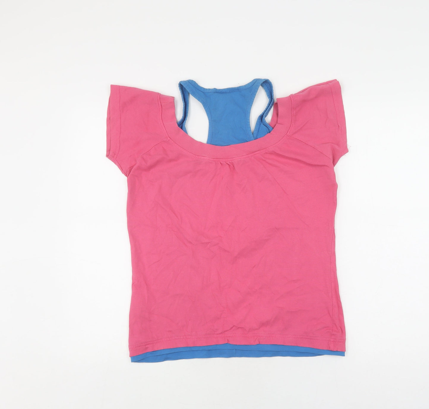Womens UK Size 14 Everlast Pink Basic T-Shirt