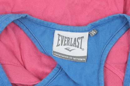 Womens UK Size 14 Everlast Pink Basic T-Shirt