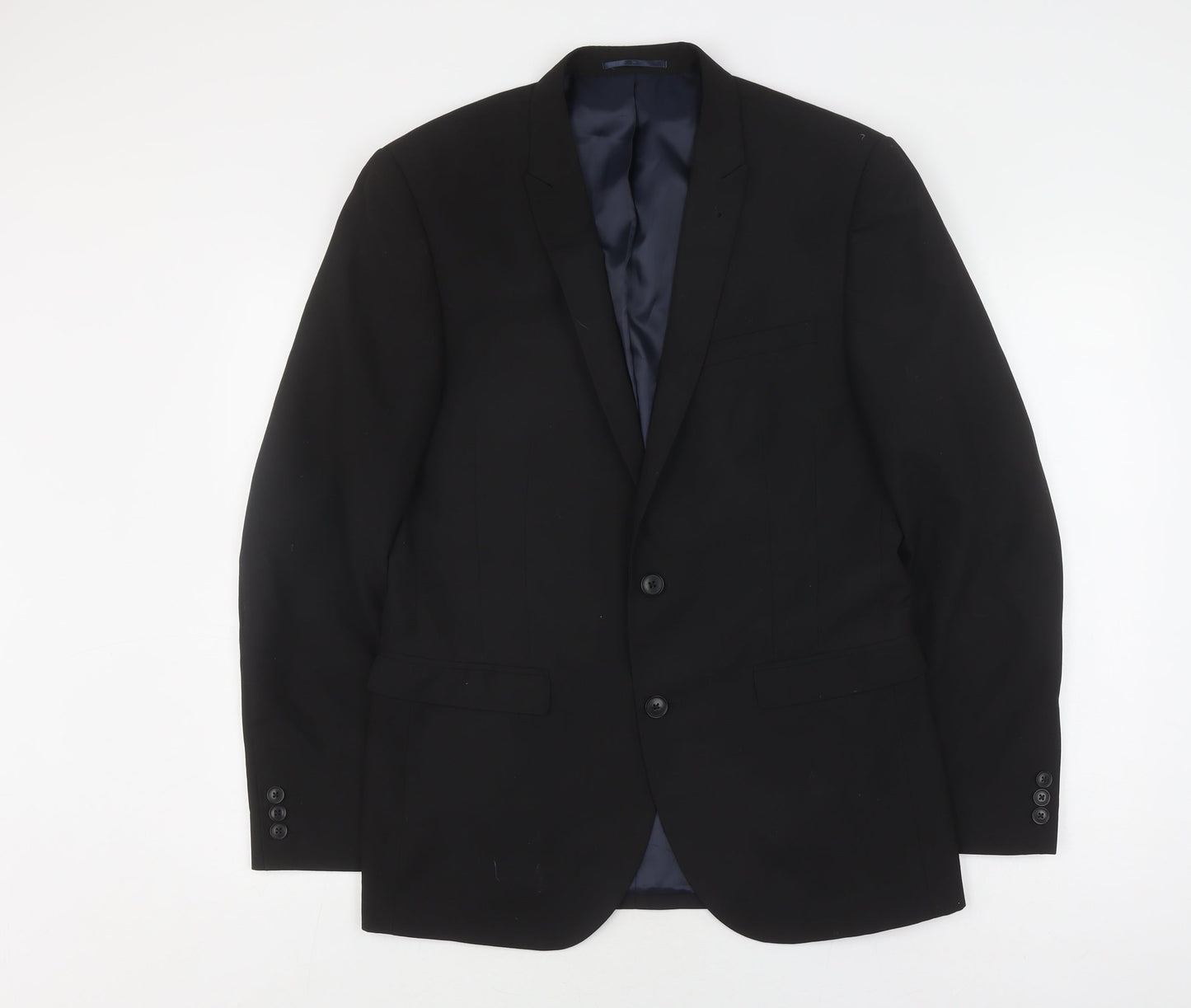 Mens UK Size 40 NEXT Regular Black Suit Jacket