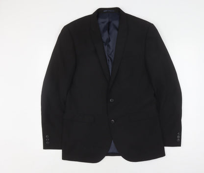Mens UK Size 40 NEXT Regular Black Suit Jacket