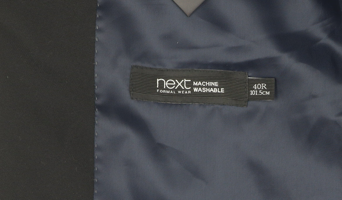 Mens UK Size 40 NEXT Regular Black Suit Jacket