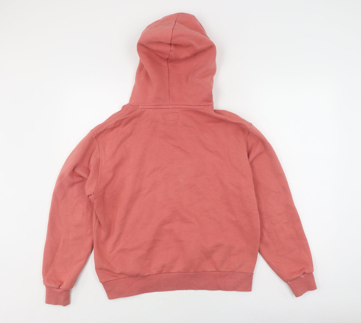 Back view of Converse unisex pink pullover hoodie s