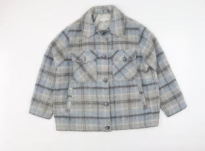 Womens UK Size M Topshop Blue Basic Jacket