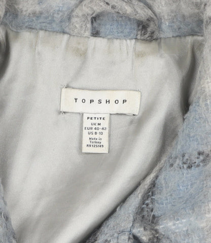 Womens UK Size M Topshop Blue Basic Jacket