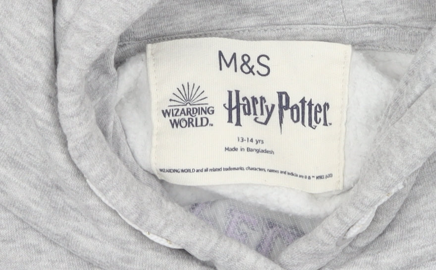 Marks and Spencer Girls' Grey Harry Potter Pullover Hoodie