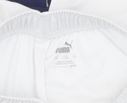Puma Boys White Athletic Football Shorts 12 Years