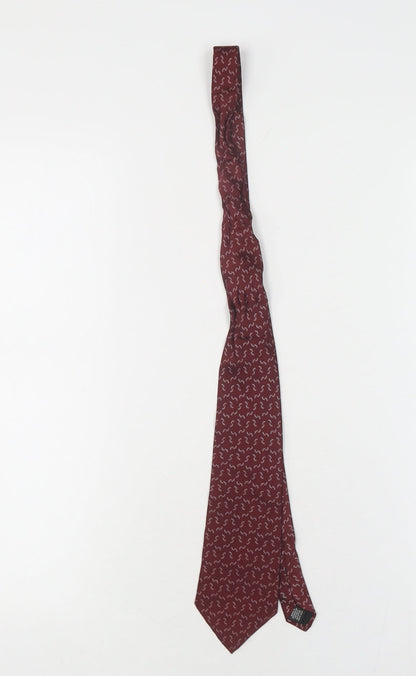 Protocol Men's Red Silk Geometric Tie