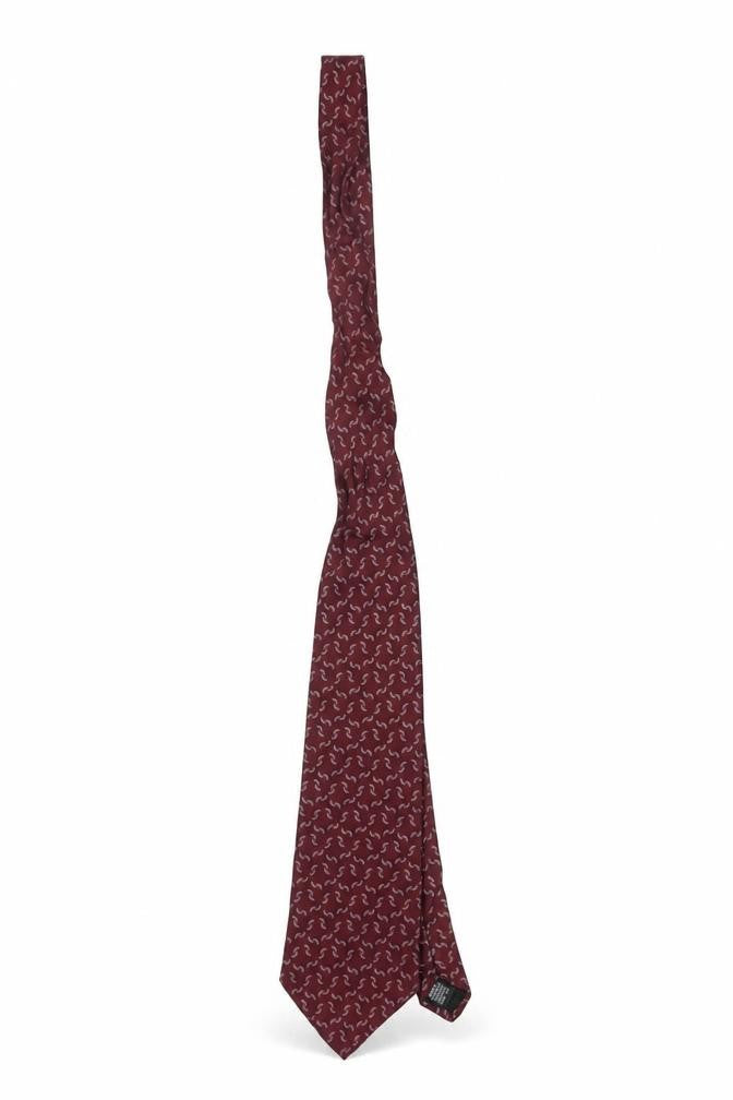 Protocol Men's Red Silk Geometric Tie
