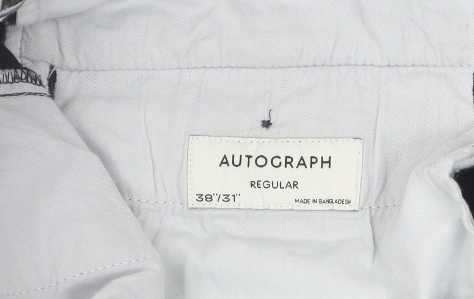 Autograph Men's Blue Dress Pants - Size 38, Regular Fit