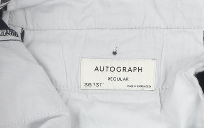 Autograph Men's Blue Dress Pants - Size 38, Regular Fit