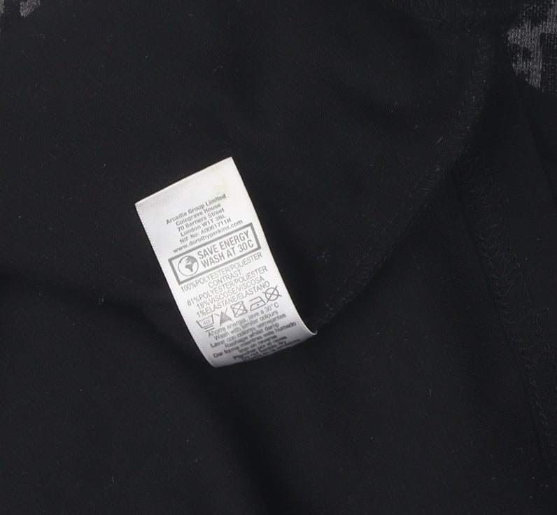 Dorothy Perkins Women's Black Sheath Dress Size 16