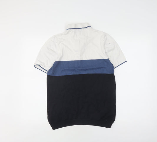Next Men's Polo Small Colourblock Short Sleeve