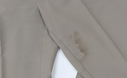 Womens UK Size 32 Marks and Spencer Regular Fit Dress Pants Beige Trousers