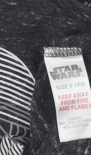 Star Wars Boys Black Graphic T-Shirt 5 Years