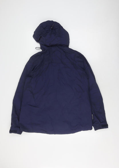 Mountain Warehouse Women's Blue Jacket UK 14 Waterproof Hooded