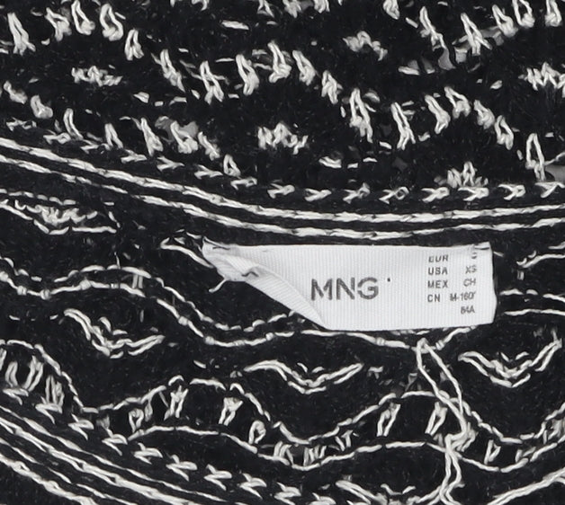Womens UK Size XS MNG Black Pullover Jumper