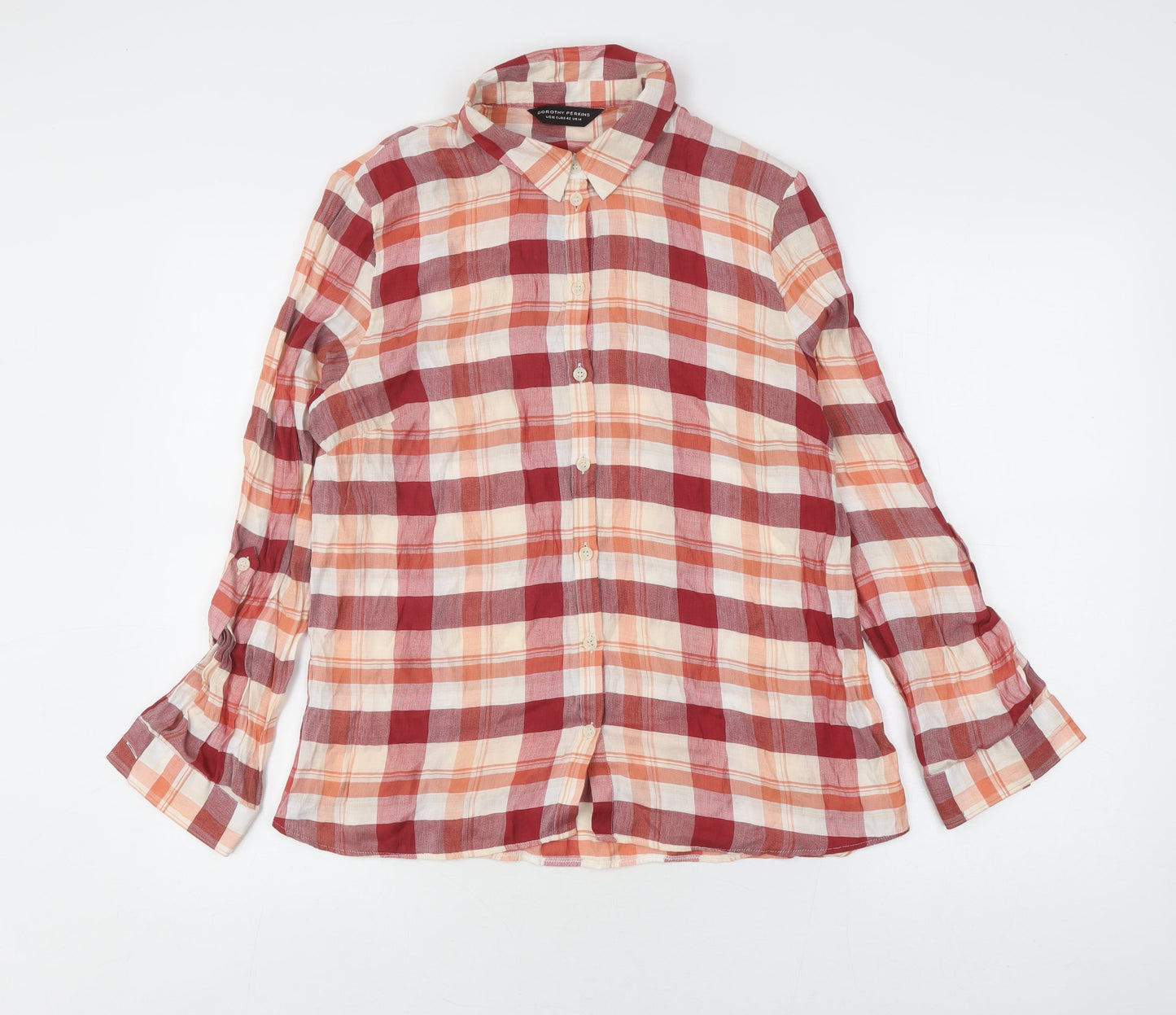 Womens UK Size 14 Dorothy Perkins Multicoloured  Button-Up