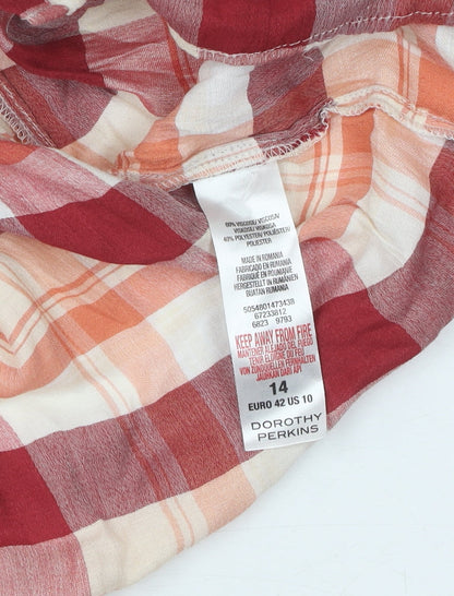 Womens UK Size 14 Dorothy Perkins Multicoloured  Button-Up