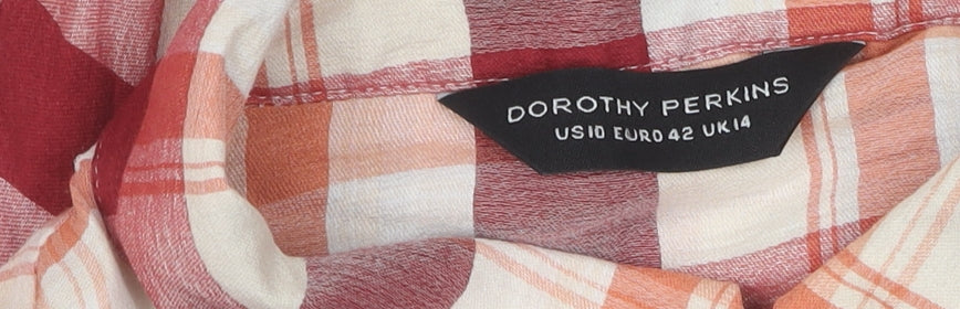 Womens UK Size 14 Dorothy Perkins Multicoloured  Button-Up