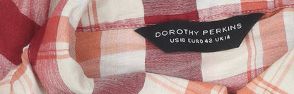 Womens UK Size 14 Dorothy Perkins Multicoloured  Button-Up