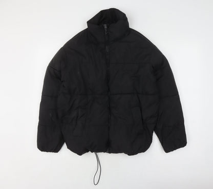 Womens UK Size 4 New Look Black Puffer Jacket