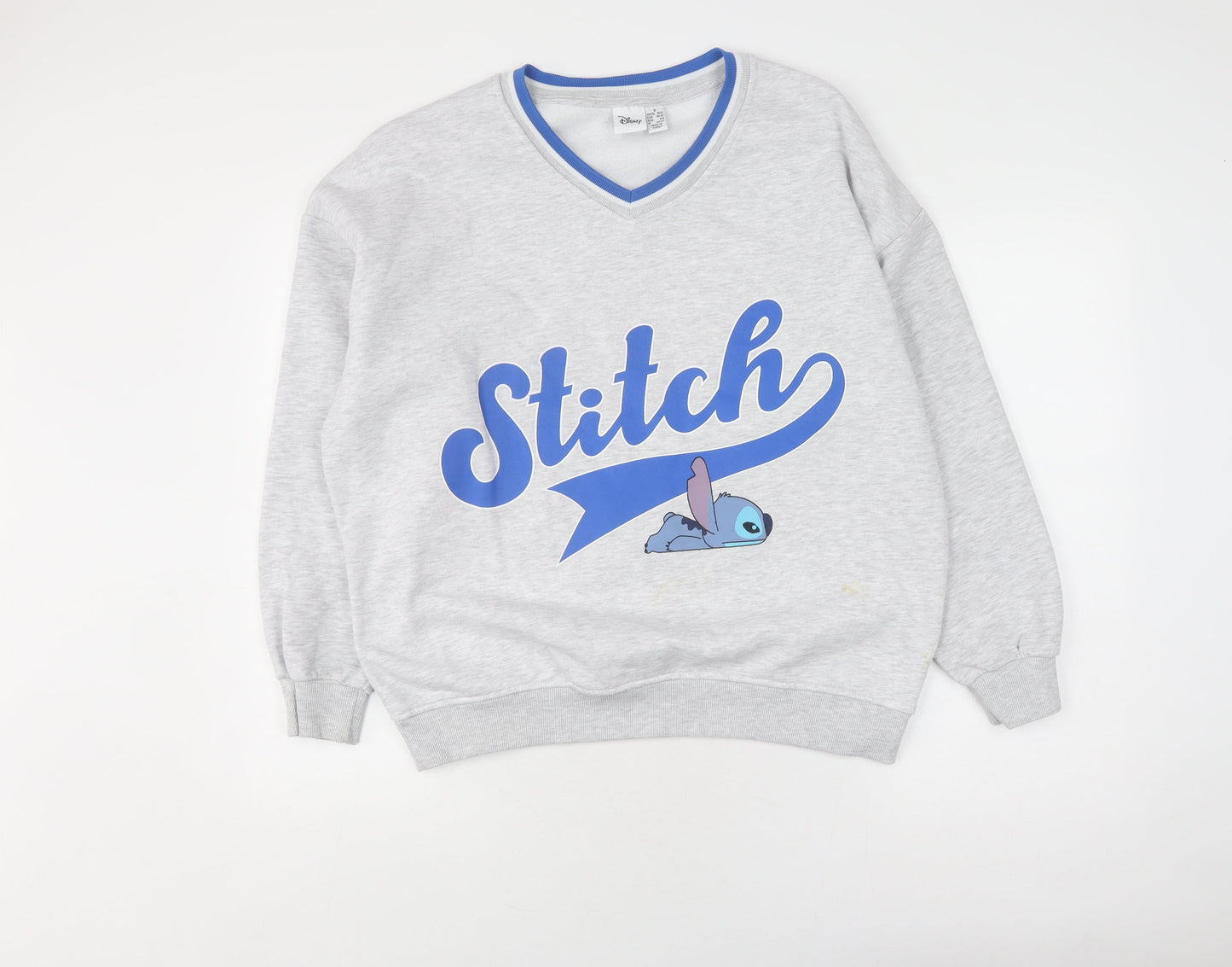Womens UK Size S Disney Grey Pullover Sweatshirt