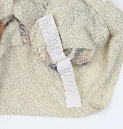 Womens UK Size S Apricot Beige Basic T-Shirt