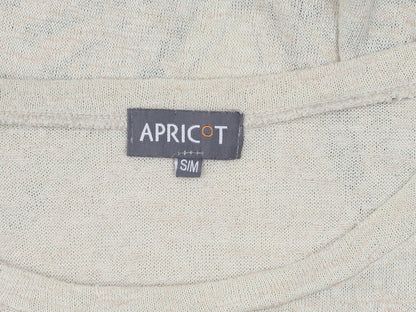 Womens UK Size S Apricot Beige Basic T-Shirt