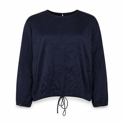 Zara Women's Blue Blouse Size M with Balloon Sleeves