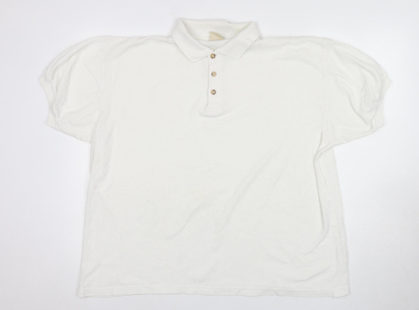 Casual Club Men's White XL Polo Shirt