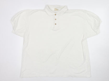 Casual Club Men's White XL Polo Shirt