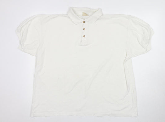 Casual Club Men's White XL Polo Shirt
