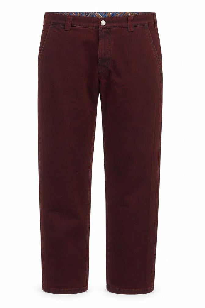 Mens UK Size 34/34 Meyer Regular Fit Straight Red Jeans