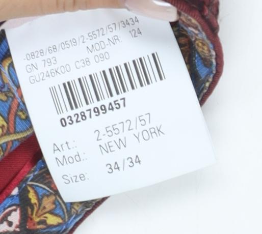 Meyer Men's Red Straight Fit Stretch Jeans 34/34