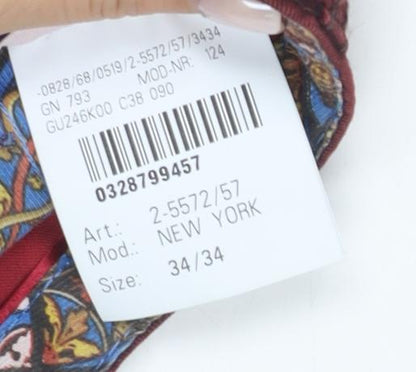 Meyer Men's Red Straight Fit Stretch Jeans 34/34