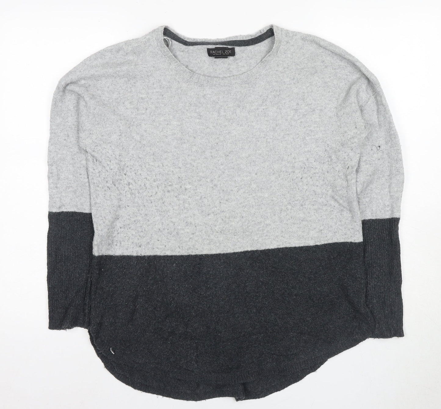 Womens UK Size M Rachel Zoe Grey Pullover Jumper