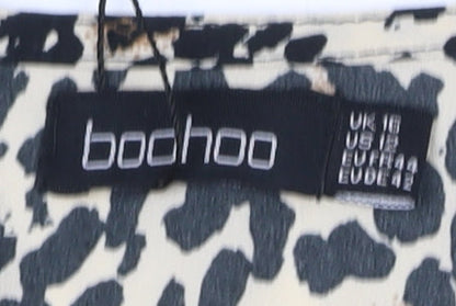 Boohoo Women’s Multicoloured A-Line Dress - Size 16