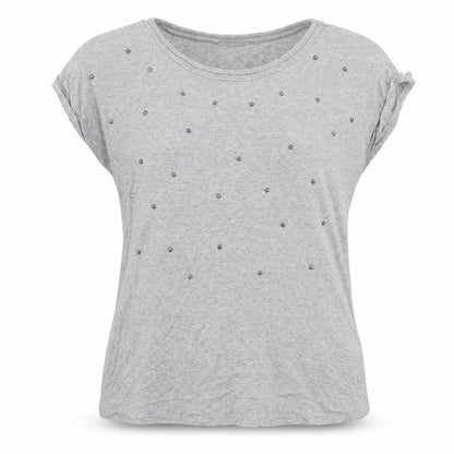 Womens UK Size 12 Debenhams Grey Basic T-Shirt