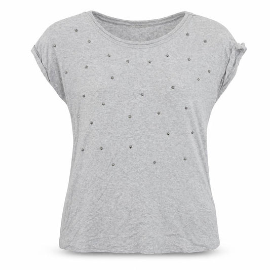 Womens UK Size 12 Debenhams Grey Basic T-Shirt