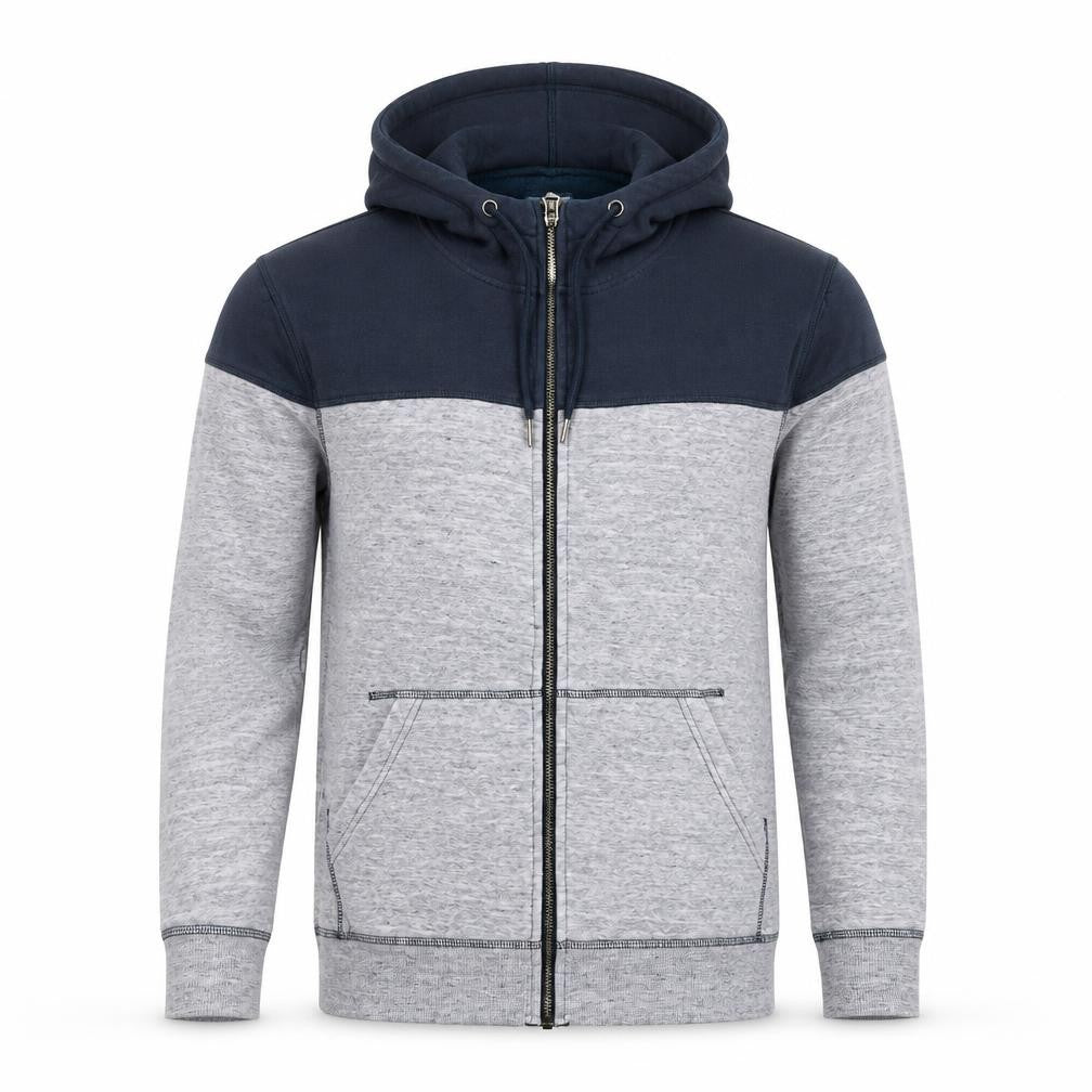 Mens UK Size M JACK & JONES Multicoloured Full Zip Hoodie