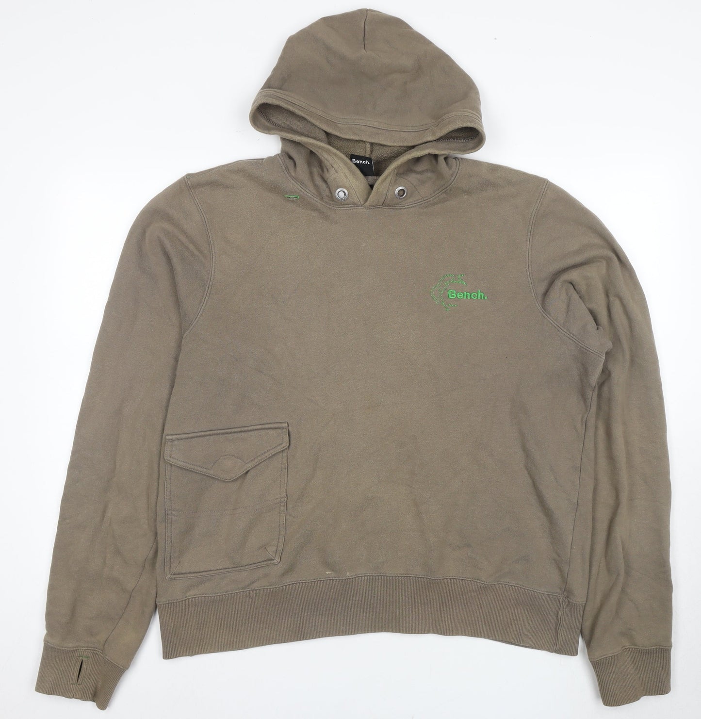 Mens UK Size XL Bench Brown Pullover Hoodie