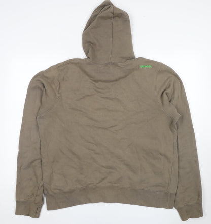 Mens UK Size XL Bench Brown Pullover Hoodie