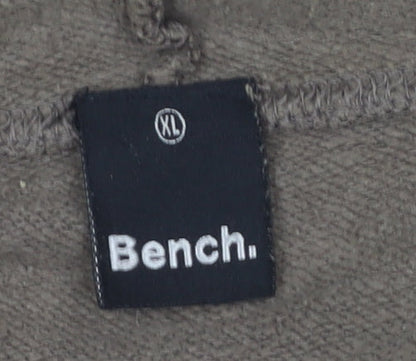 Mens UK Size XL Bench Brown Pullover Hoodie