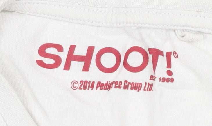 Tu Men's White Sports Graphic Print T-Shirt L