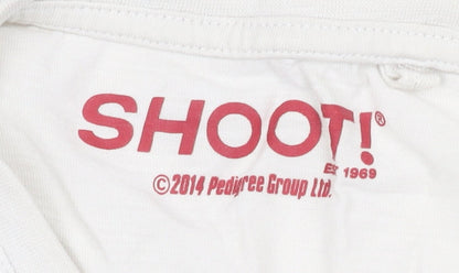 Tu Men's White Sports Graphic Print T-Shirt L