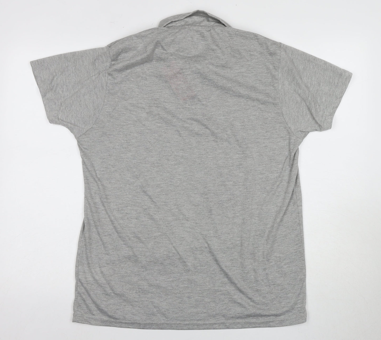 DFND Men's Grey Short Sleeve Polo XL