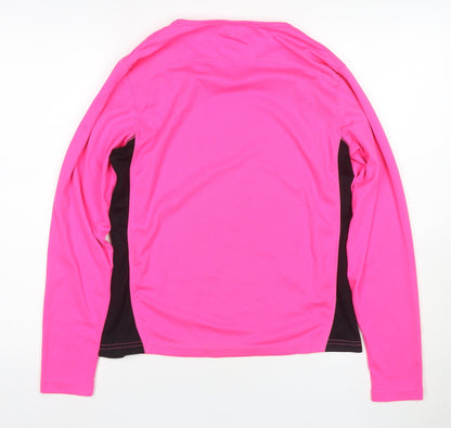 Karrimor Women's Pink/Black Run Top Long Sleeve Size 14