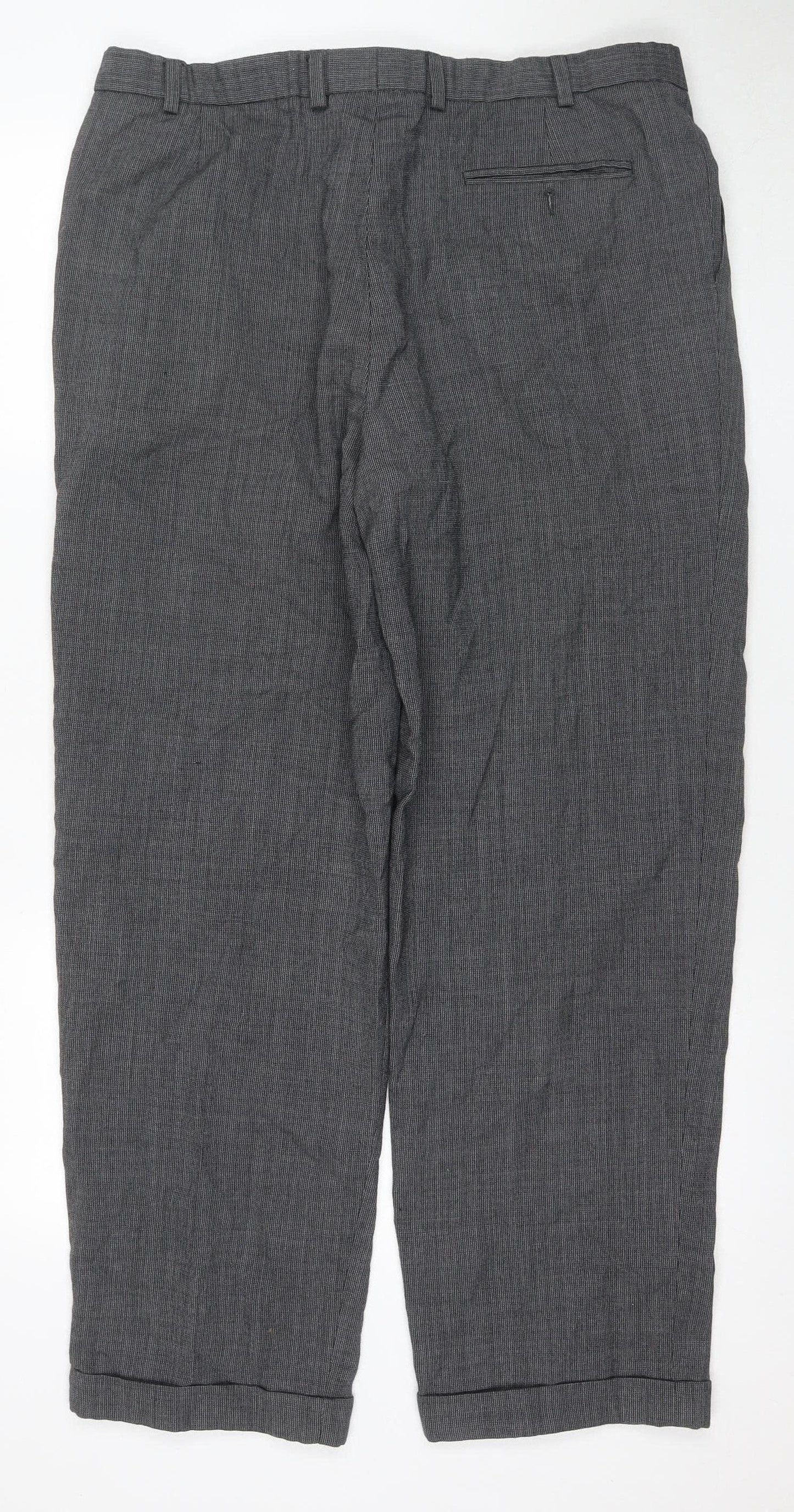 Marks and Spencer Men's Grey Wool Trousers Size M
